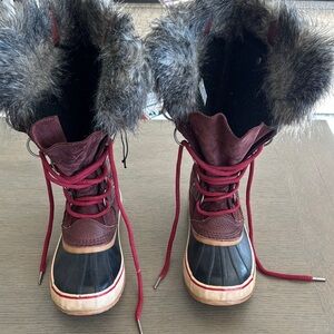 Joan of Arctic Sorel Black Waterproof Winter Boots